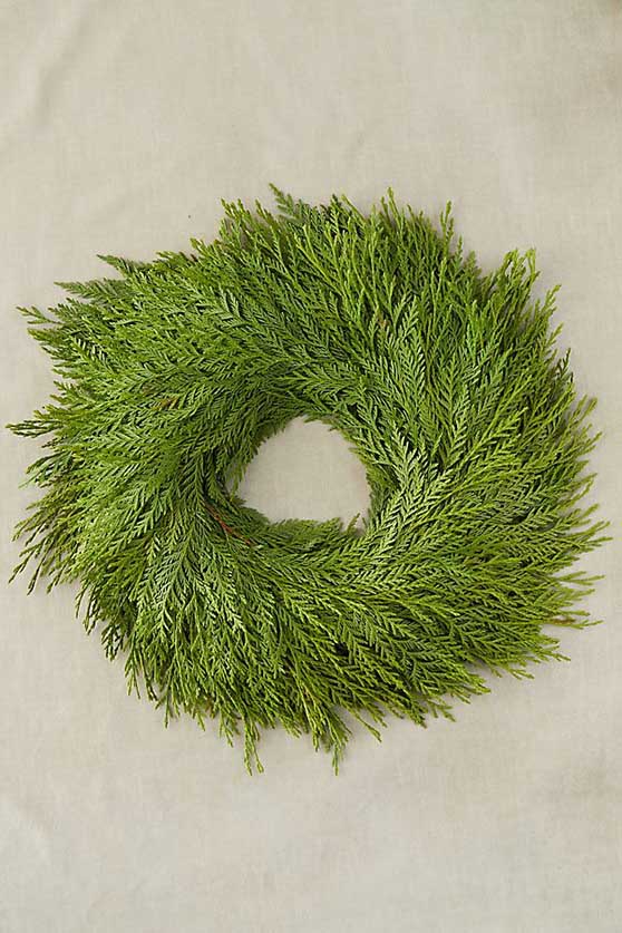 Fresh Cedar Wreath western red cedar holiday wreaths