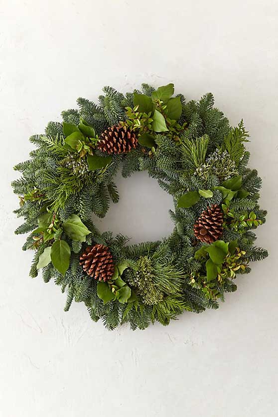 Fresh Mountain Evergreen Wreath holiday wreaths 