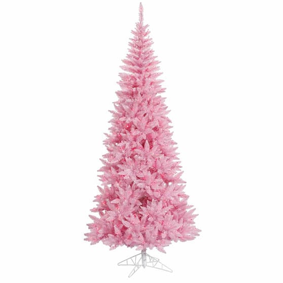 Milwood Pines 4.5' Artificial Christmas Tree with 200 Pink Lights with Stand 