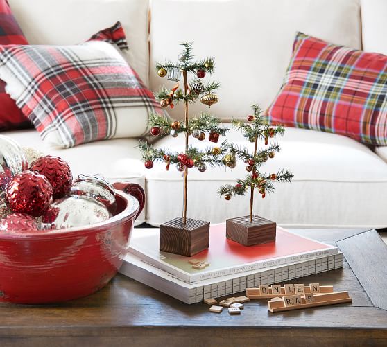 Pottery Barn HAMILTON PLAID PILLOW COVER farmhouse holiday pillows
