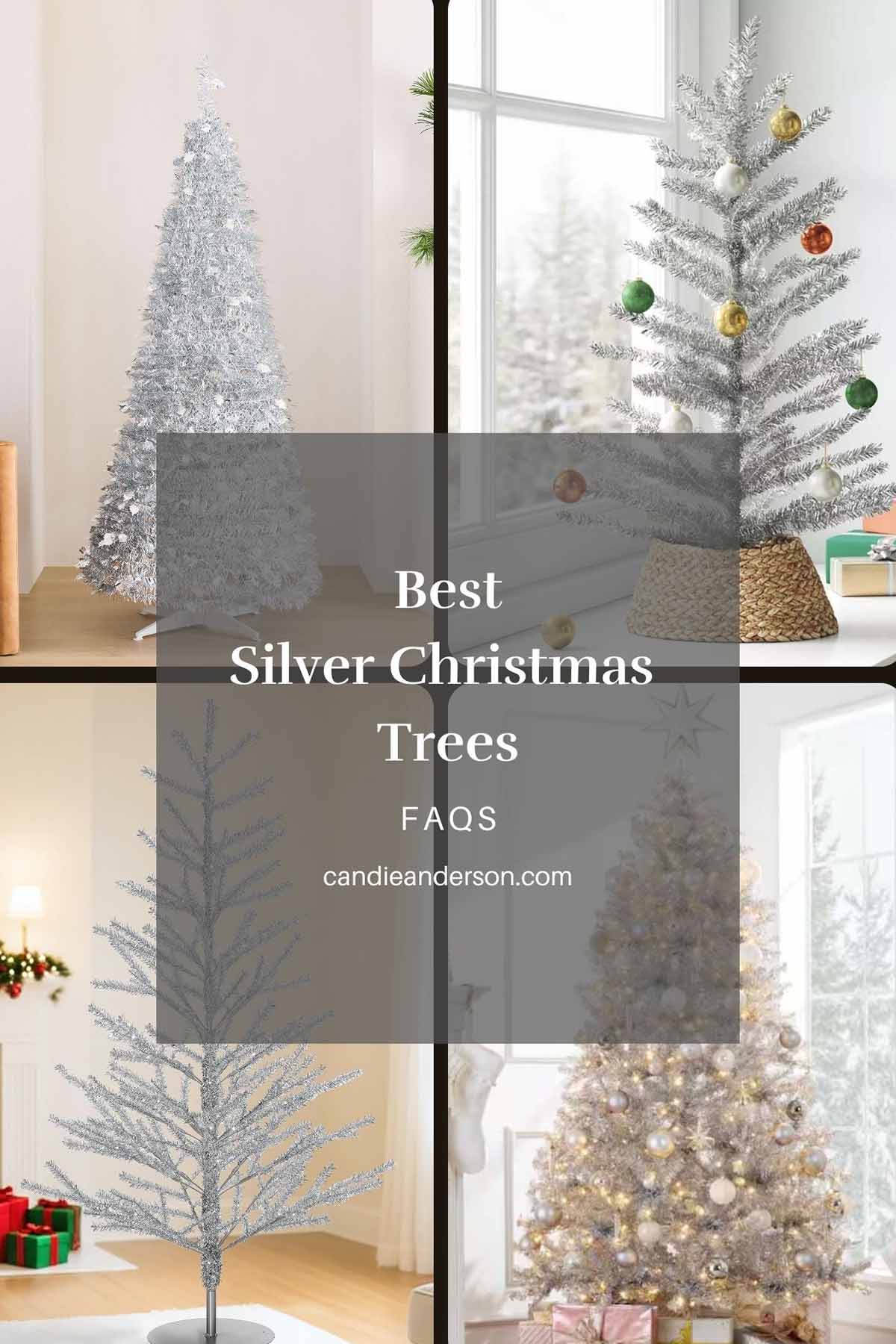 LIfestyle expert, journalist and interior design blogger Candie Anderson of candieanderson.com shares the most frequently asked questions about silver Christmas trees (faqs).