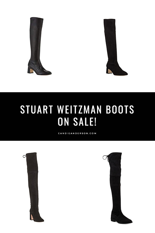 Style expert, journalist and fashion blogger Candace Rose Anderson of the blog Candie Anderson - candieanderson.com has the scoop on the absolute best Stuart Weitzman boots at deeply discounted prices at the Neiman Marcus Black Friday Sale.