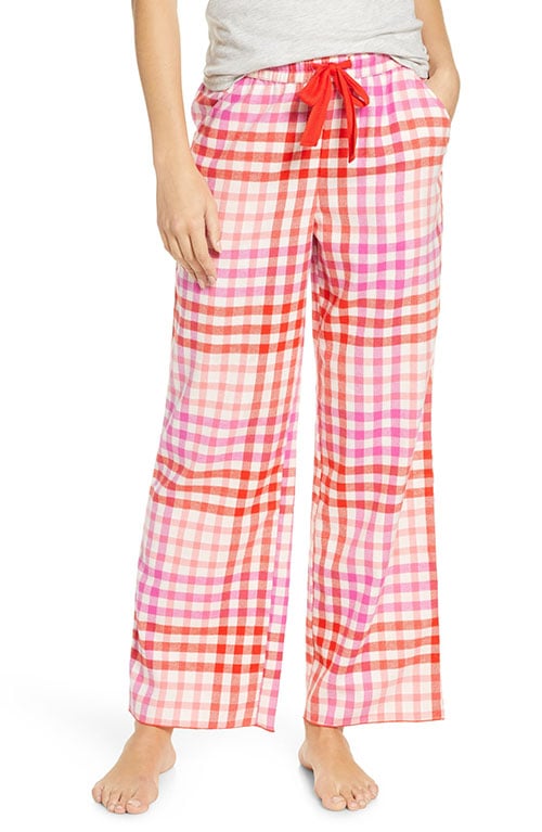 BP. Flannel Pants Pink Seashell Check Out Plaid winter pajamas 