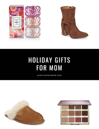 Lifestyle expert, journalist and blogger, Candace Rose Anderson of the blog Candie Anderson dishes on 16 must have last minute holiday gifts for mom! You'll love the beauty products, clothing, shoes, accessories, candles, home decor essentials and more.