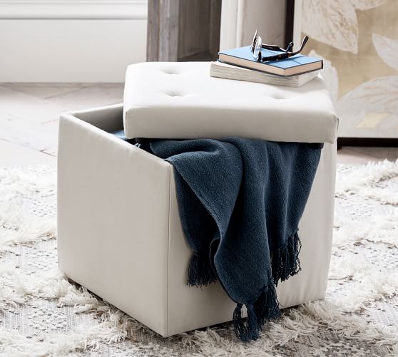 Pottery Barn Marlow Storage Cube pottery barn organized home sale 