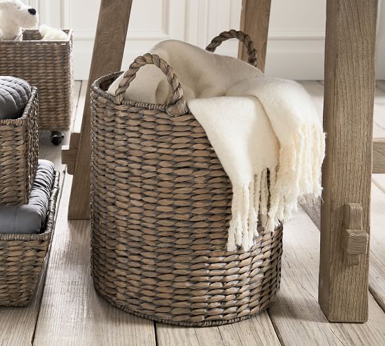 Pottery Barn Seagrass Tote Basket - Charleston organized home sale