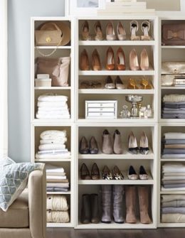 Pottery Barn Sutton Closet Wall Set organized home sale