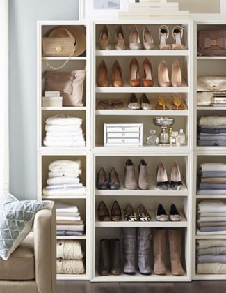 Pottery Barn Sutton Closet Wall Set organized home sale