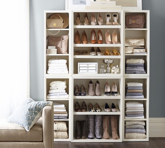 Pottery Barn Sutton Closet Wall Set organized home sale