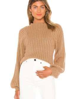 Song of Style Sofie Sweater Camel sweaters women