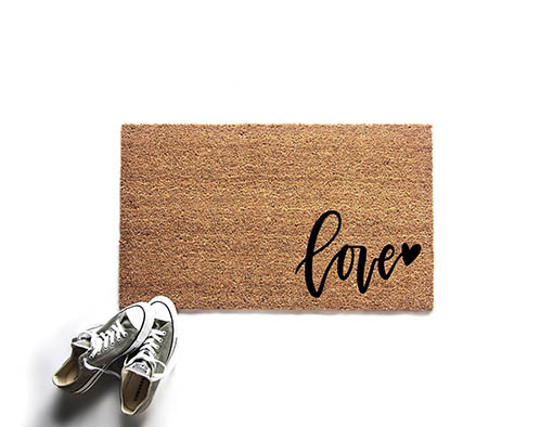 UrbanOwlHome Love doormat valentines day doormats