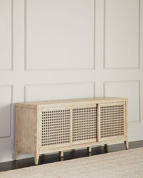 Hooker Furniture Crestwood Entertainment Console Off White horchow sale 