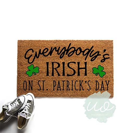 UrbanOwlHome Everybody's Irish St Patricks Day Doormats doormat