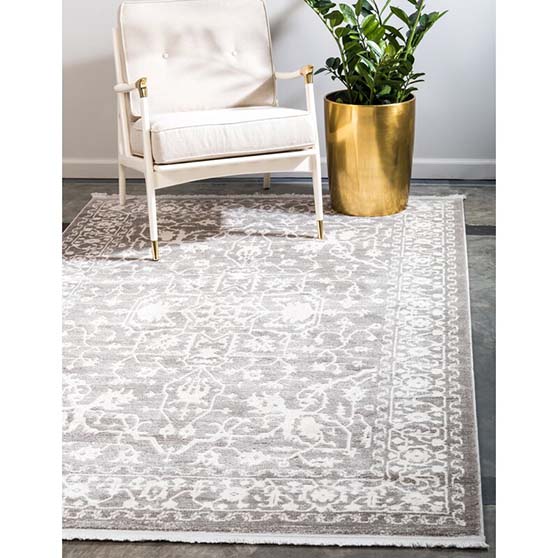 Willa Arlo Interiors Omri Oriental Light Gray Area Rug grey rugs