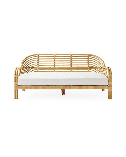 Serena and Lily Edgewater Sofa Perennials Basketweave White serena lily sale