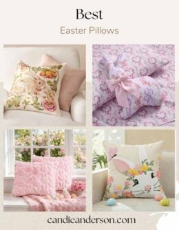 Lifestyle expert, journalist and blogger Candie Anderson of candieanderson.com has the scoop on the 15 best Easter pillows in the top interior designs, styles, trends and every price ranges.