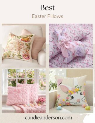 Lifestyle expert, journalist and blogger Candie Anderson of candieanderson.com has the scoop on the 15 best Easter pillows in the top interior designs, styles, trends and every price ranges.