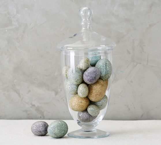 Caviar Glitter Eggs Vase Filler pottery barn premier sale