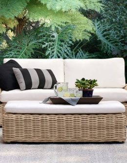 Monterey All-Weather Wicker 83" Sofa Pottery Barn Premier Sale