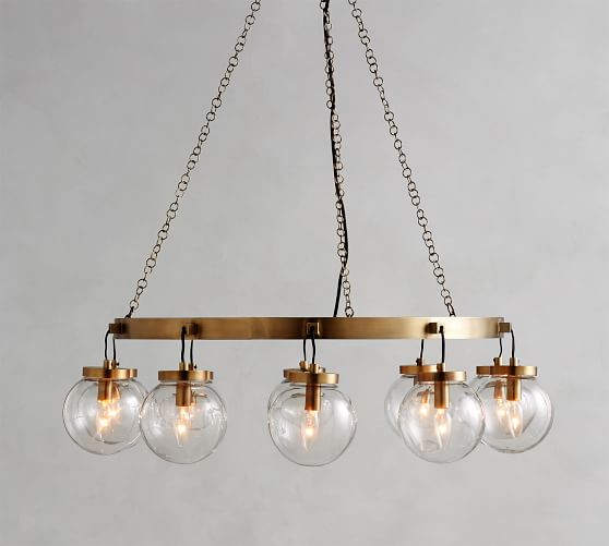 Pottery Barn Lynden Round Chandelier premier sale