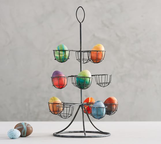 Vintage Metal Egg Caddy Pottery Barn Premier Sale