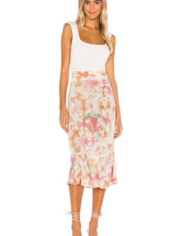 Auguste Lumi Keepsake Midi Skirt Off White tie dye skirts summer 2020