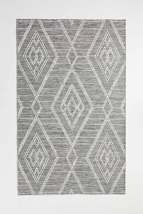 Bianca Indoor/Outdoor Rug Dark Grey anthropologie outdoor furniture sale