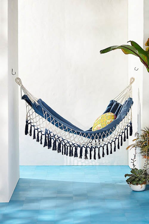 Clear Skies Hammock Blue anthropologie outdoor furniture sale