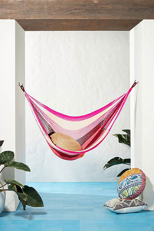Pacific Hammock Chair Magenta anthropologie outdoor furniture sale