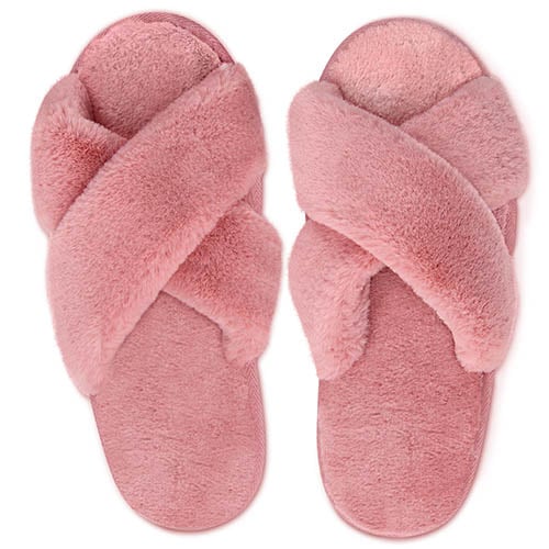 Bergman Kelly Open Toe Slide Slippers for Women (Cloud Collection) Pink Frosting