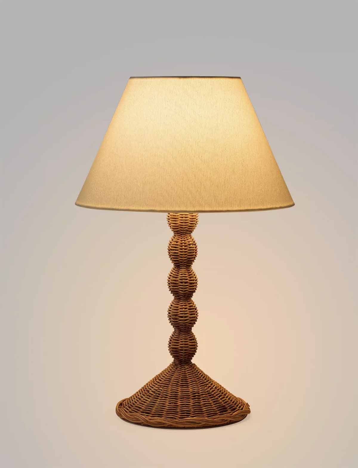 Serena and LIly Brookhaven Rattan Table Lamp best coastal lighting