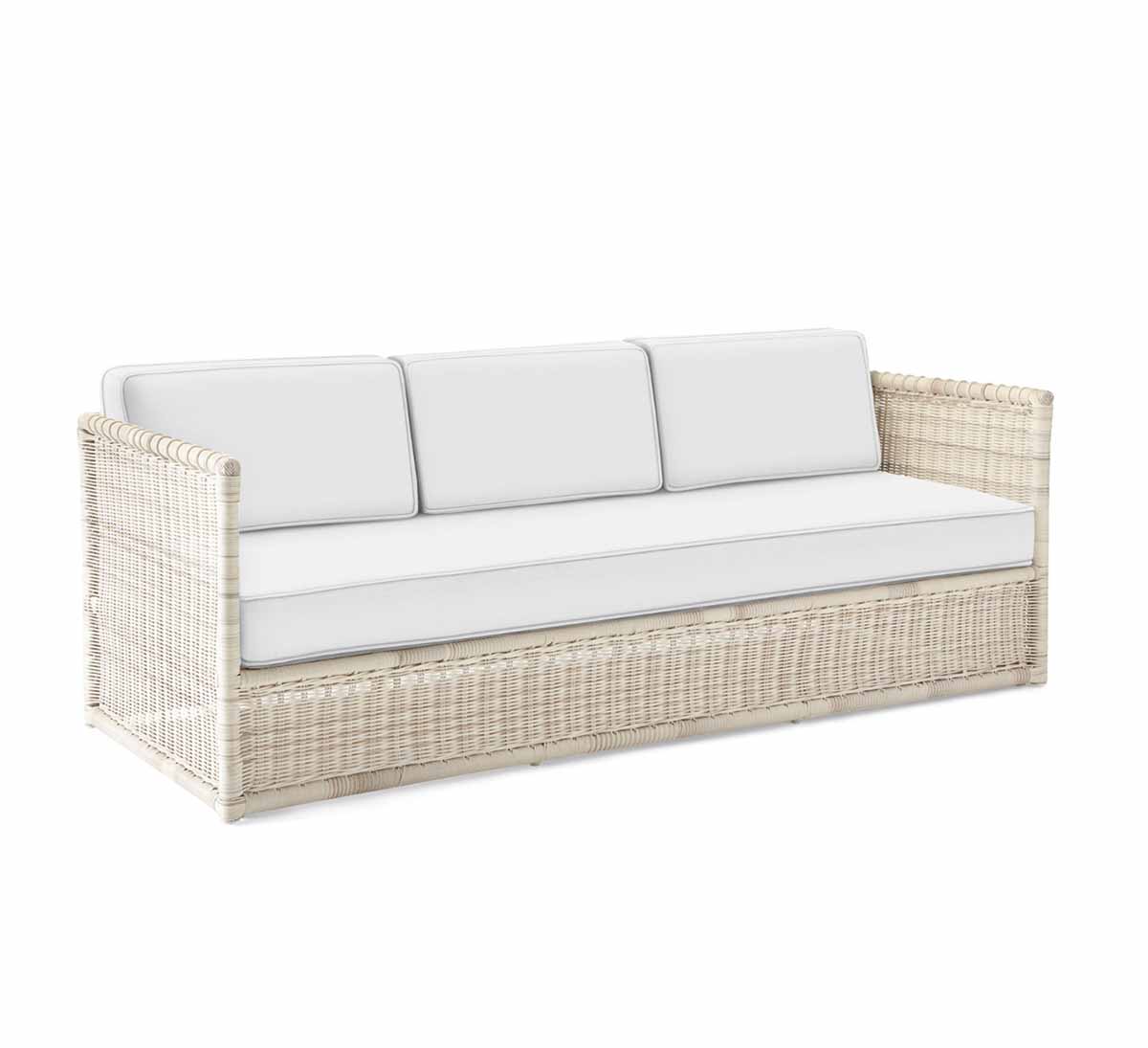 Serena and Lily Pacifica Sofa - Driftwood best outdoor wicker sofas