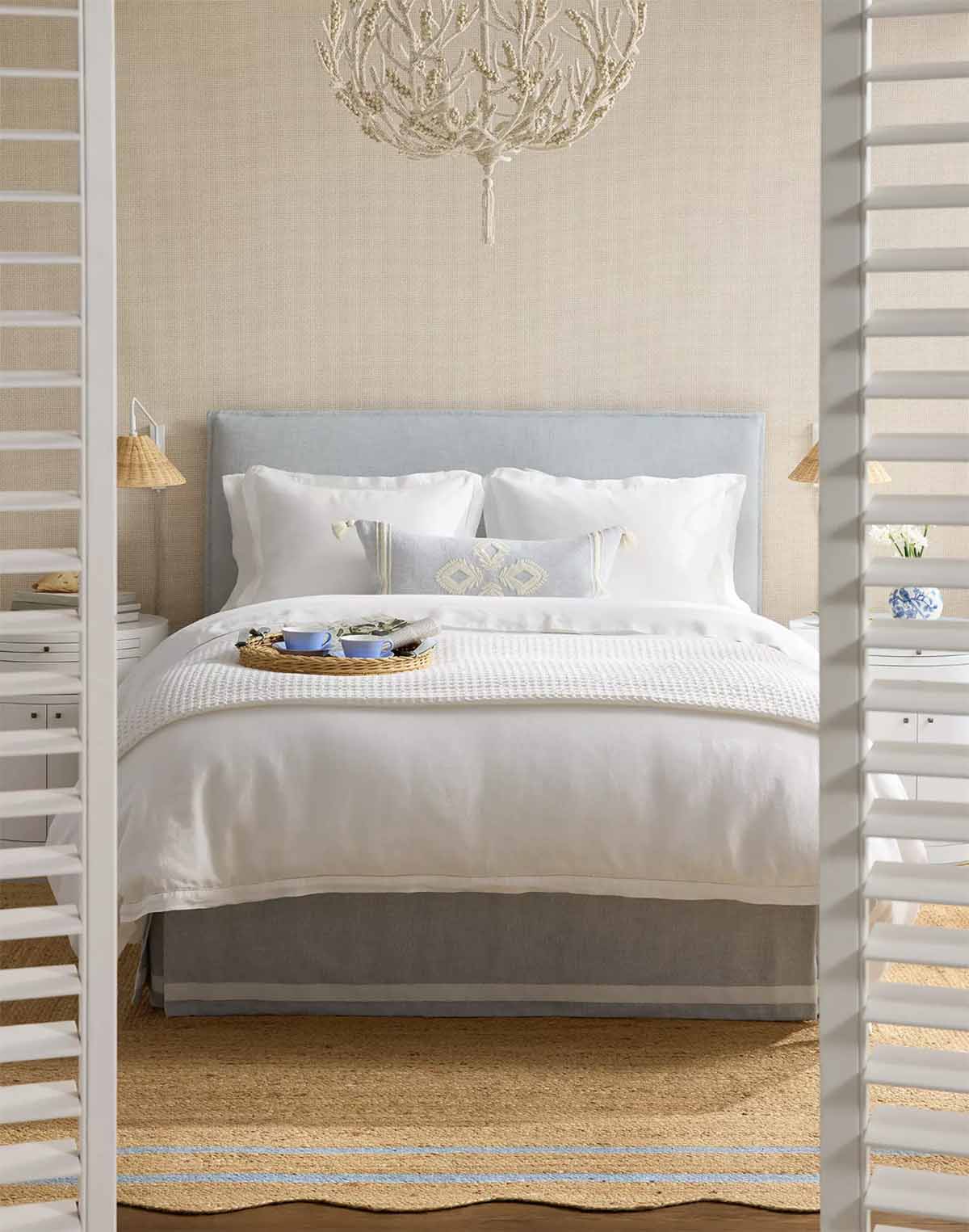 Serena and Lily Sanibel Chandelier white best coastal lighting