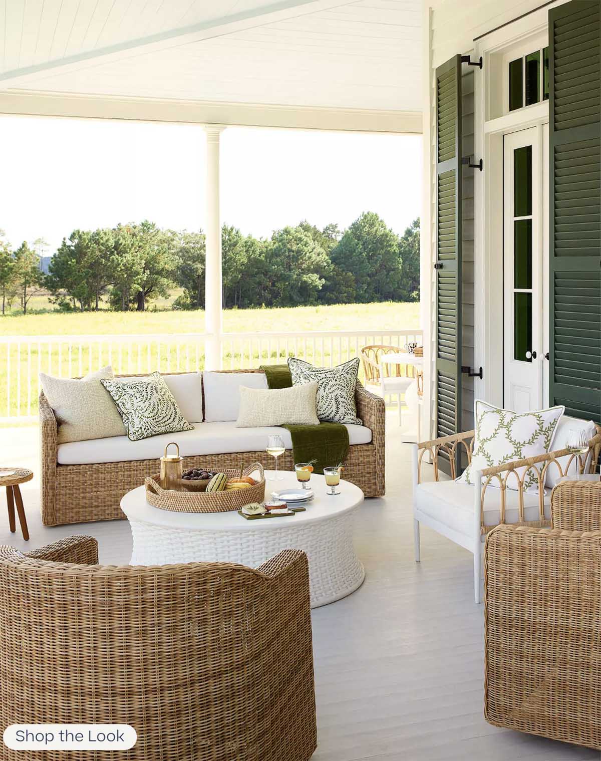Serena and Lily Tofino Sofa - Light Dune best outdoor wicker sofas