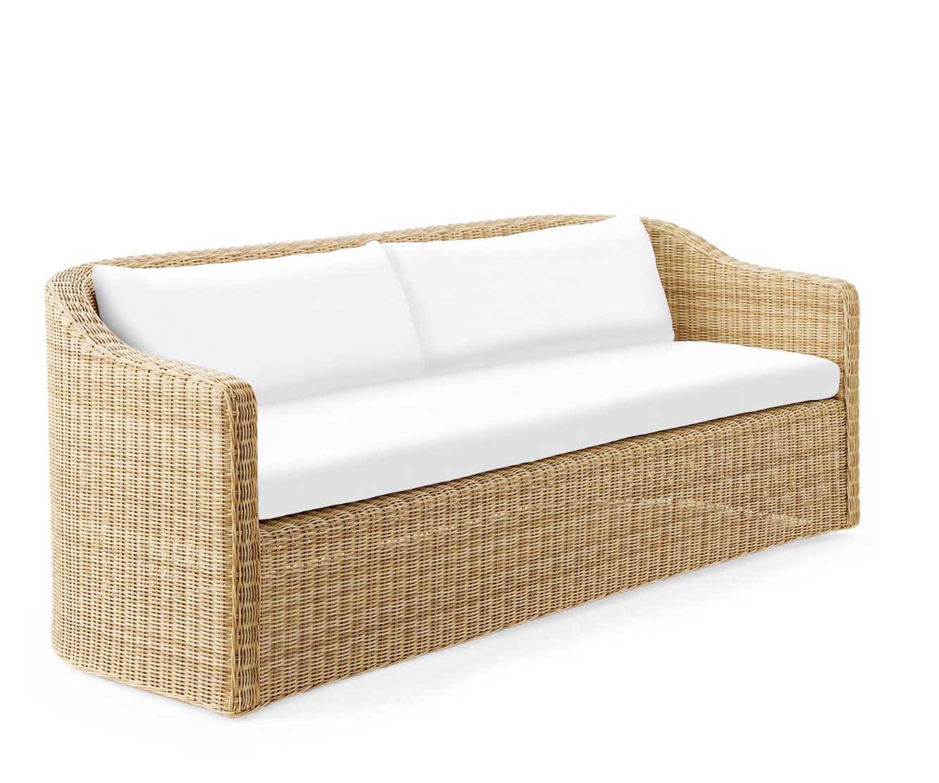 Serena and Lily Tofino Sofa - Light Dune best outdoor wicker sofas