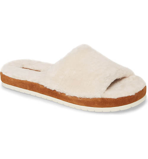 VINCE Kalina Genuine Shearling Slipper