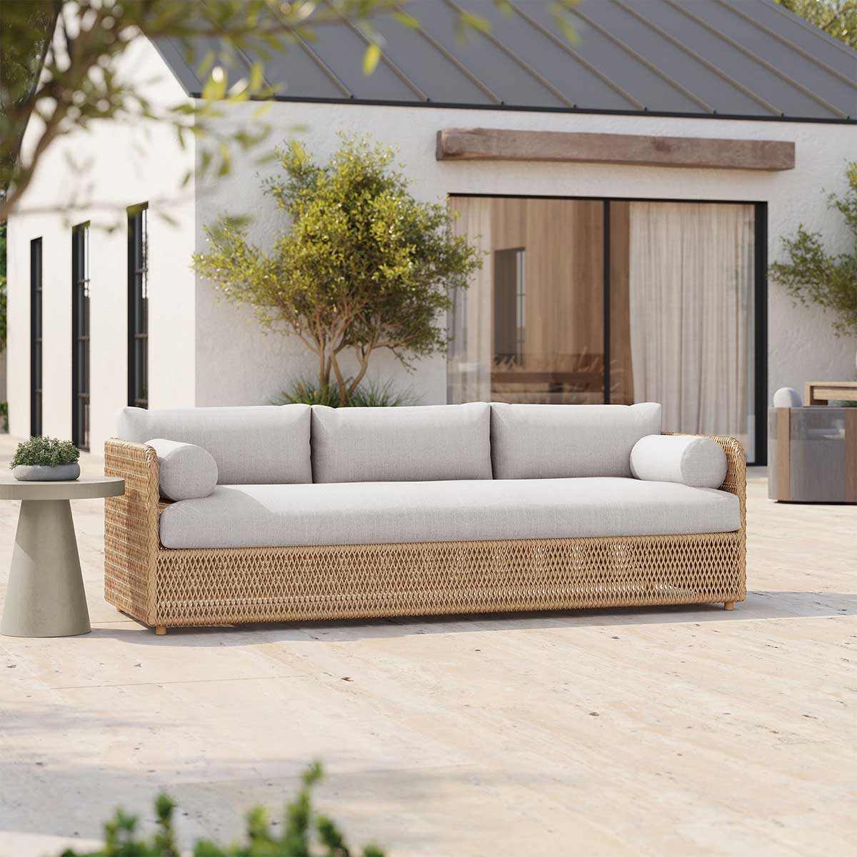 West Elm Coastal Outdoor Sofa best outdoor wicker sofas