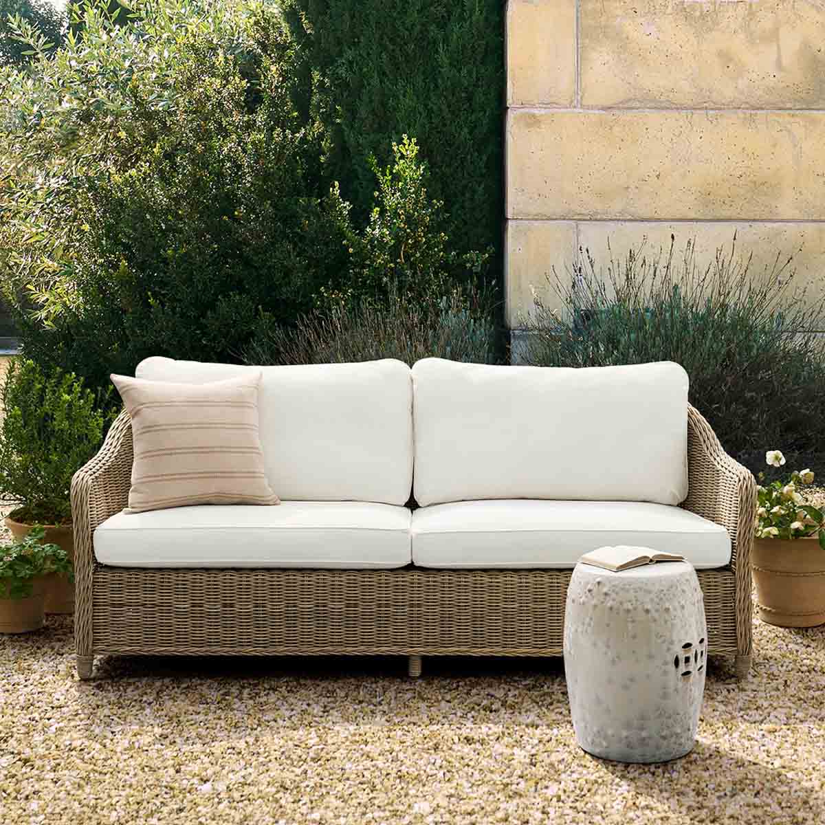 Williams Sonoma Manchester Outdoor Sofa (81) best outdoor wicker sofas