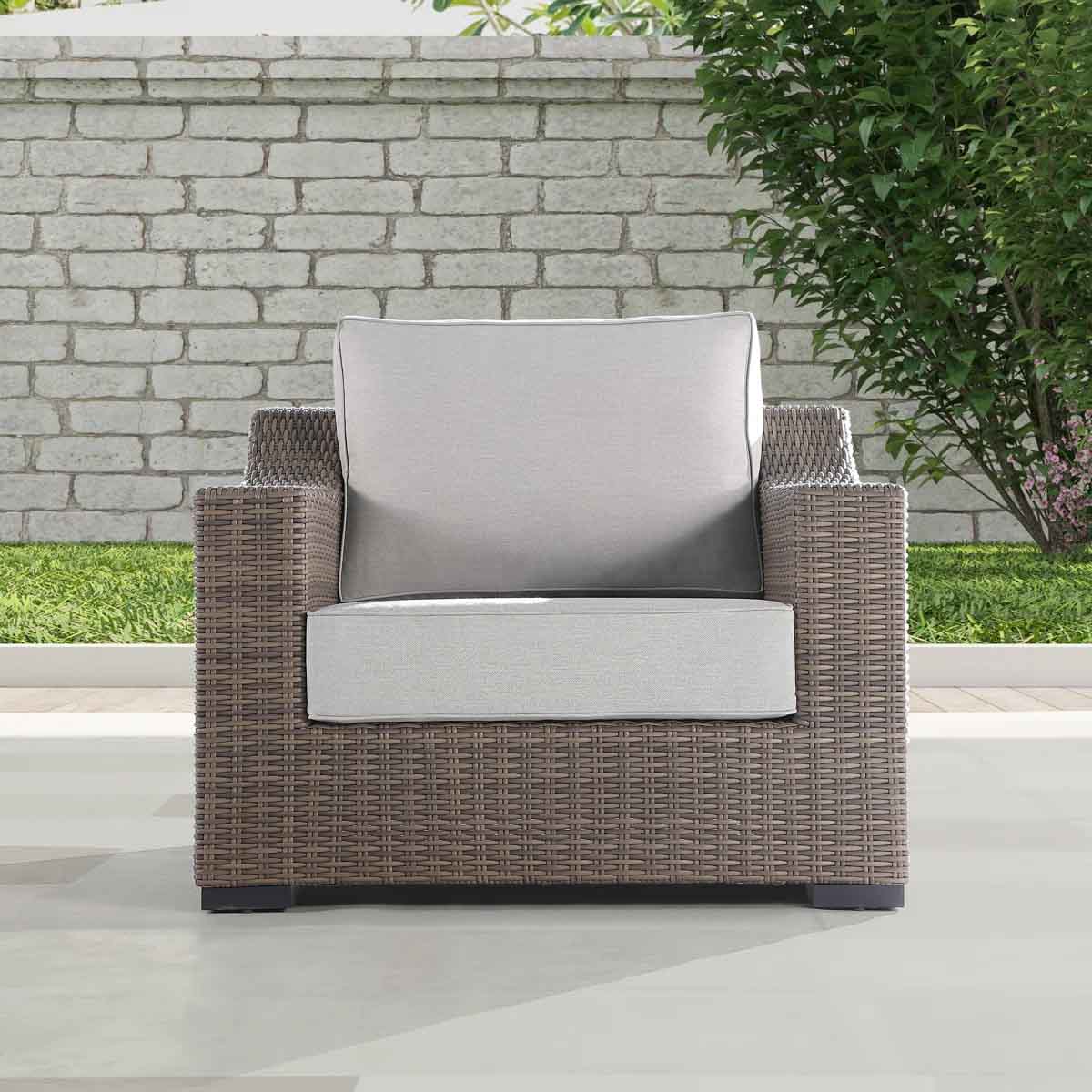 Red Barrel Studio Manhattan Outdoor Lounge Chair with Cushions outdoor wicker accent chairs best