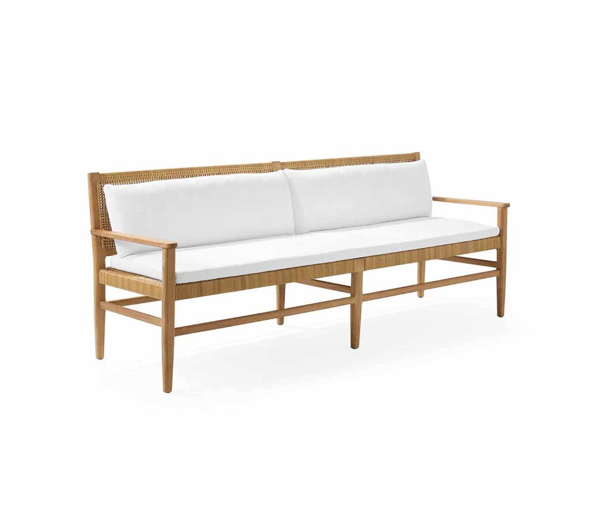Serena and LIly Tiburon Teak Sofa with Cushions best outdoor teak sofas