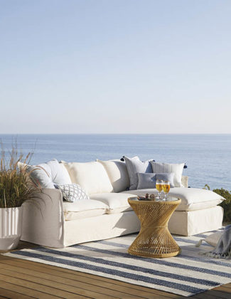 Serena and Lily Sundial Outdoor Chaise Sectional - Right-Facing outdoor upholstered furniture