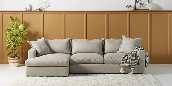 Anthropologie Katina Chaise Sectional modern upholstered sectionals