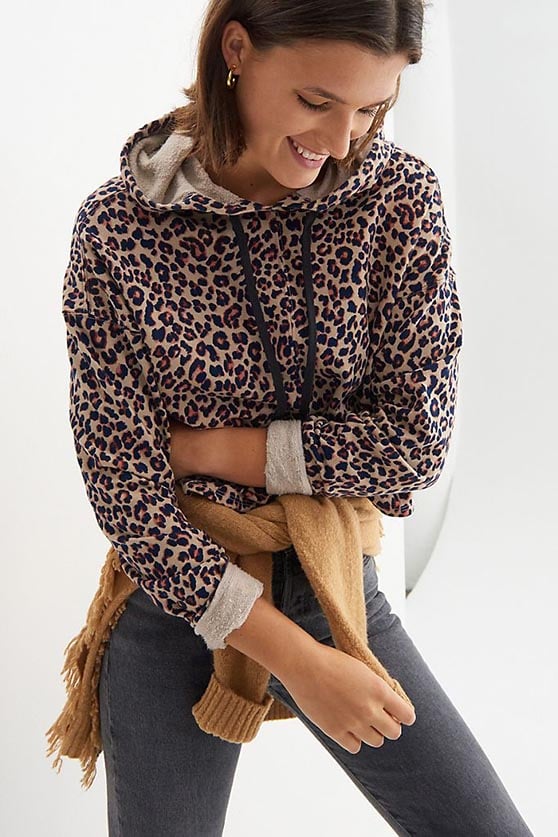 Velvet by Graham and Spencer Adora Leopard Hoodie Brown Motif loungewear