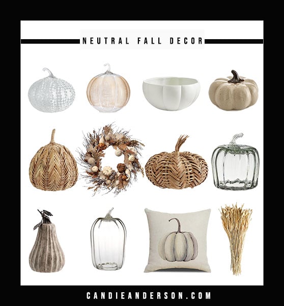 Are you searching for the perfect wreath, pumpkin, centerpiece, pillow or candle for Halloween and Thanksgiving dinner? Lifestyle expert, journalist and interior design blogger Candie Anderson of candieanderson.com has the scoop on 25 of the best neutral fall decor must haves for your home and office.
