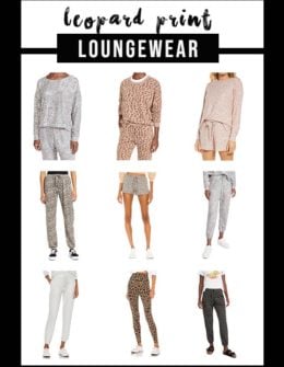 Animal print, especially leopard print is a hot fashion trend for women of all ages! Style expert, journalist and fashion blogger Candie Anderson of candieanderson.com has the scoop on the best leopard print loungewear for students, women working from home, relaxing or running errands! These sweaters, sweatshirts, hoodies (hooded sweatshirts), pants, leggings, joggers, sweatpants and shorts can be dressed up or down and worn during fall, winter, spring and summer!