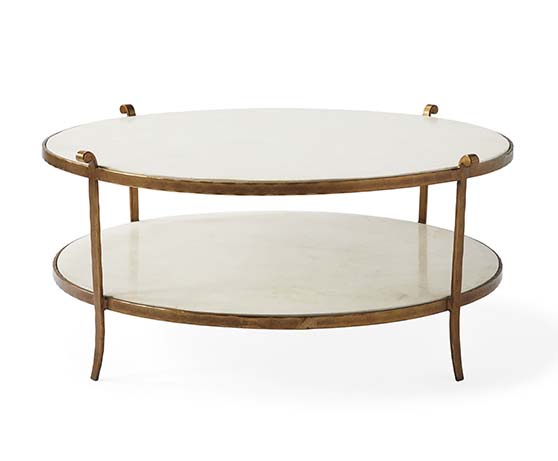 Serena and Lily St. Germain Stone Coffee Table sale