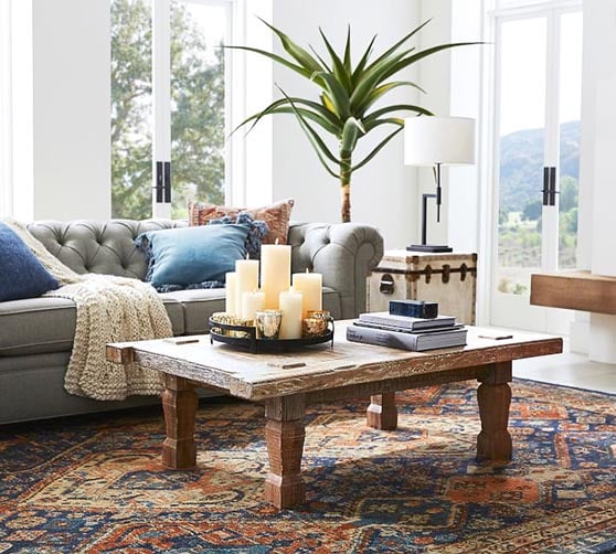 Pottery Barn Takhat 53.5 Reclaimed Wood Coffee Table twenty percent off black friday sale