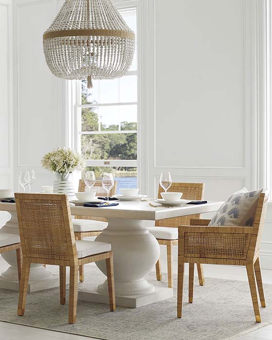Serena and Lily Terrace Dining Table White black friday sale