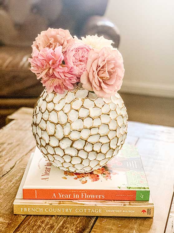 white gold honeycomb vase candie anderson candieanderson anthropologie black friday sale