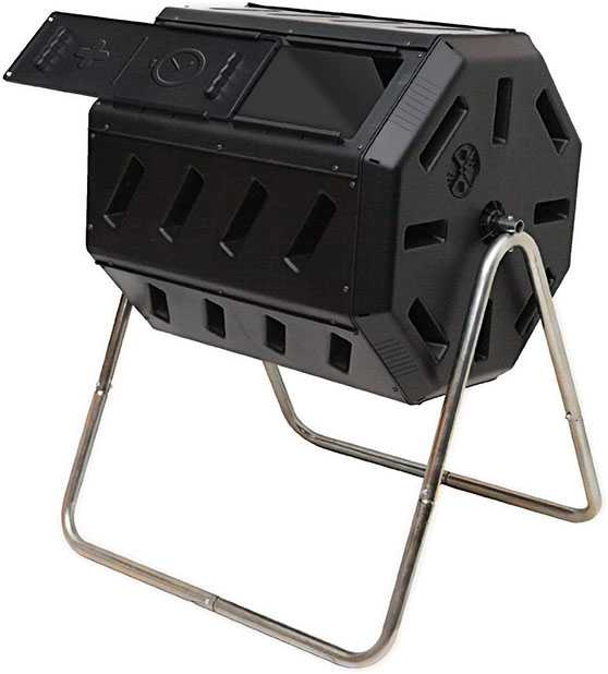 FCMP Outdoor IM4000 Tumbling Composter, 37 gallon, Black amazon garden gift guide holidays